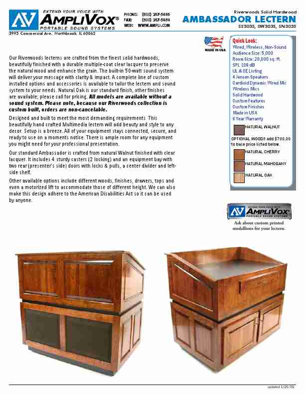 AmpliVox Indoor Furnishings SW3035-page_pdf